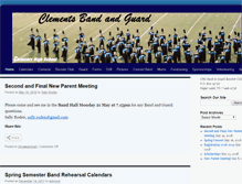 Tablet Screenshot of clementsband.com